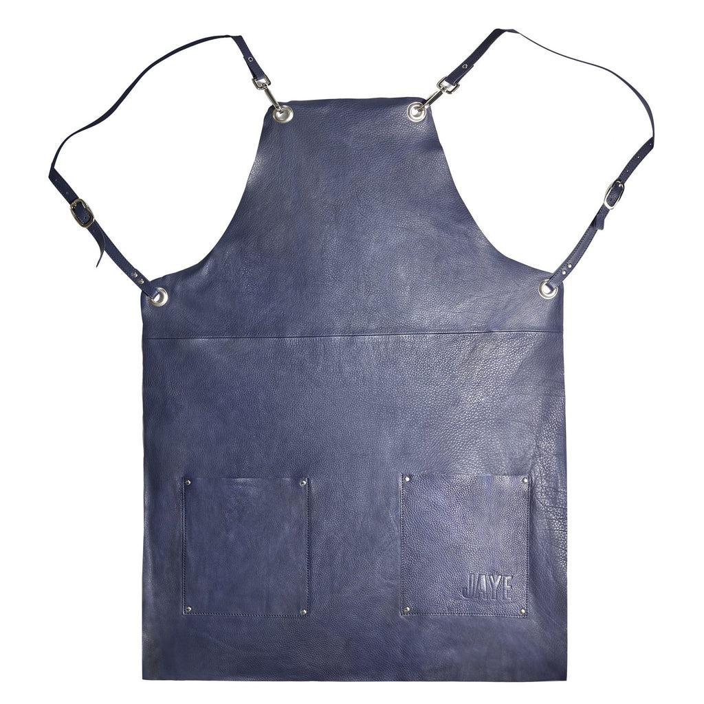 SUSTAINABLE LEATHER APRON BLACK, BROWN AND NAVY